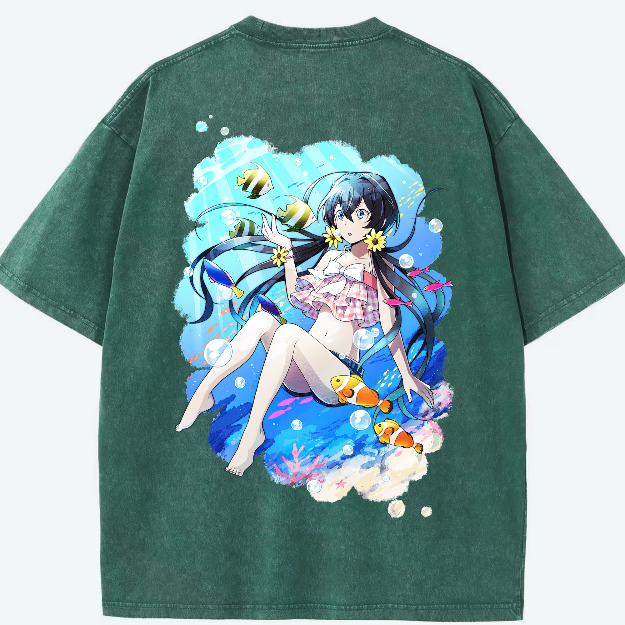 （画像用） 文豪ストレイドッグス Bungo Stray Dogs 綿100% ヴィンテージ風 半袖Tシャツ（背面プリント）